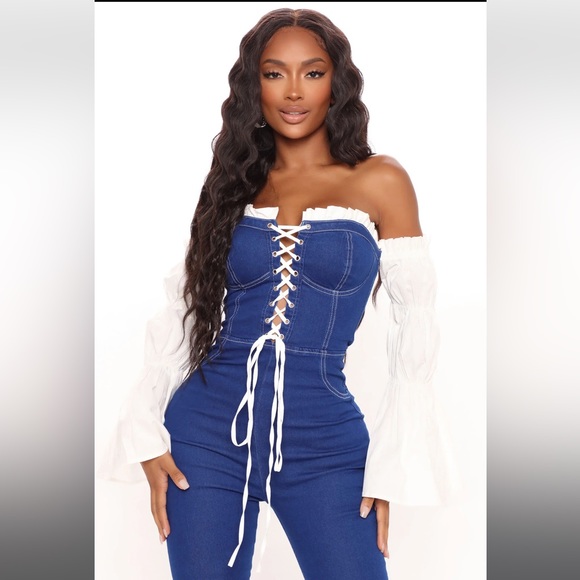 Denim jumpsuit - Picture 2 of 13
